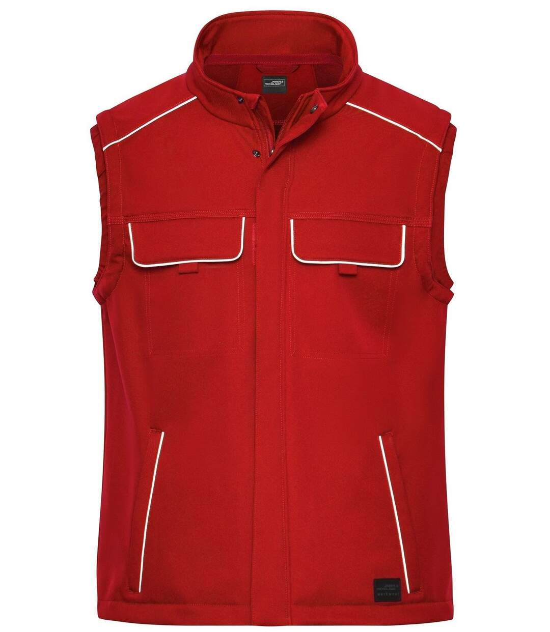 Gilet de travail bodywarmer softshell - JN883 - rouge-2