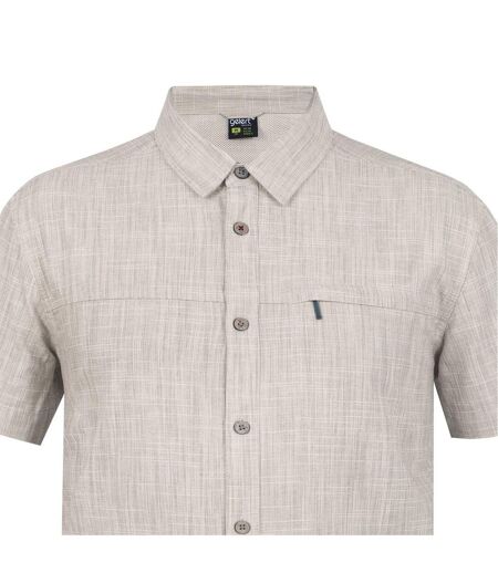 Chemise Manches Courtes Motif/style Texturé Homme Blanc Gelert