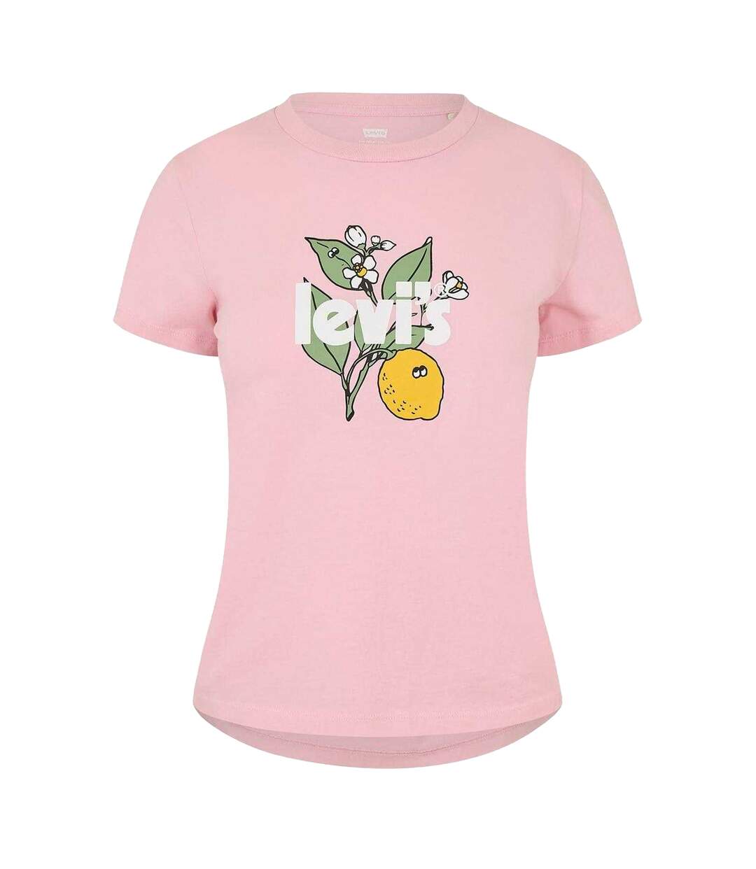 T-shirt Motif/style Imprimé Graphique Femme Citron Rose Levis-1