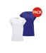T-shirts Prepack Femme Blanc Bleu-violet Urban Classics-1
