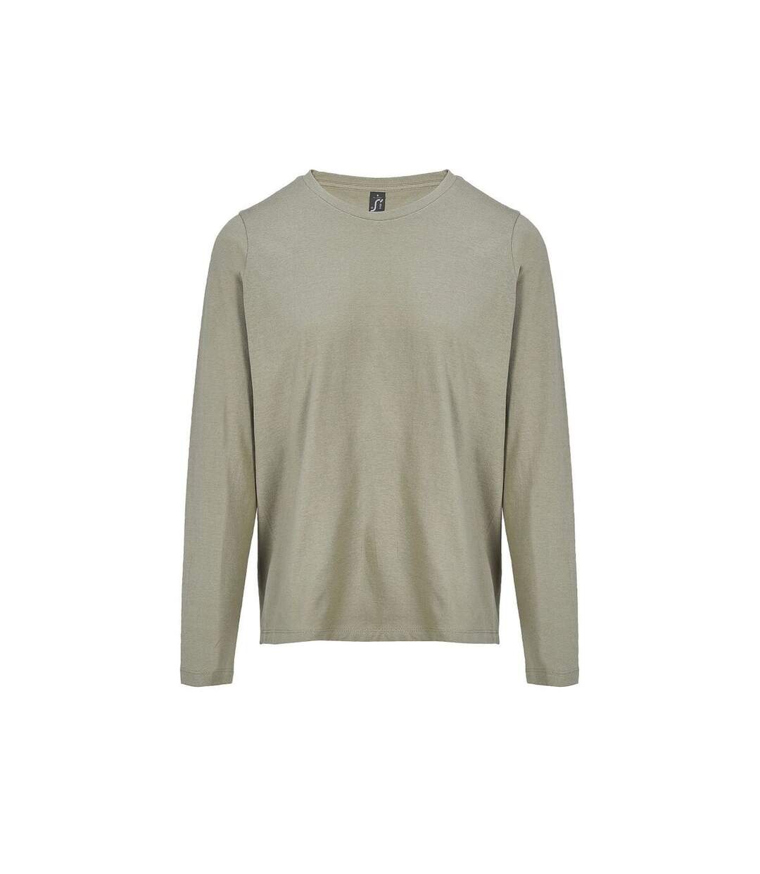 T-shirt manches longues FEMME - 04443 - vert kaki-1