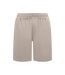 Mens Mitchell 3 D555 Stretch Plain Elasticated Waist Kingsize Shorts Stone Duke-2
