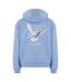 Mens Faith Is Strength Back Print Fluffy Hoodie La Foi Est Une Force Bleu Poudré Mister Tee-3