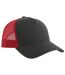 Casquette Trucker Rapper Gris Foncé Rouge Atlantis-2