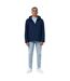 Mens makalu recycled polyester soft shell jacket navy Iqoniq-3
