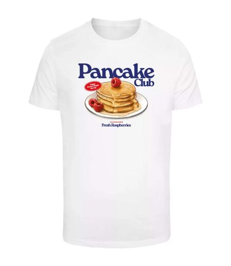 T-shirt Pancake Club Homme Blanc Mister Tee