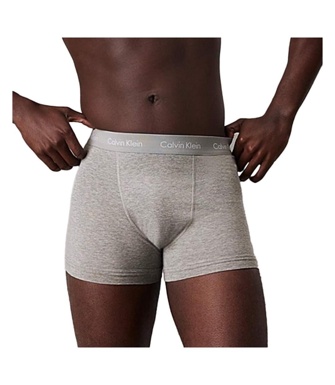 x3 boxers gris homme calvin klein jeans 2662g - l-1
