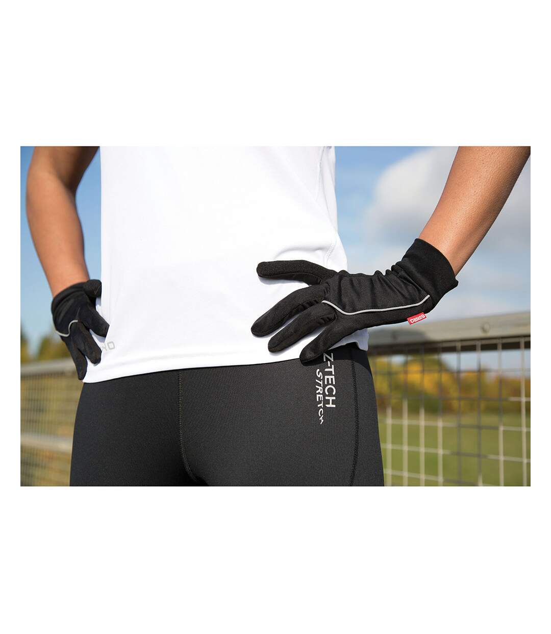 Spiro - Gants de running - Adulte unisexe (Noir) - UTRW4767