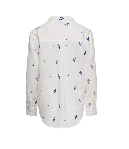 Chemise blanche/bleu femme jdy kimie