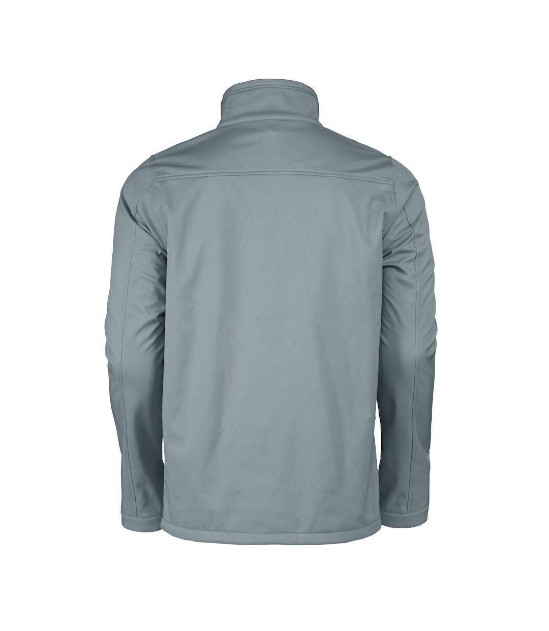 Mens Vert Soft Shell Jacket Metal Grey Printer RED-2