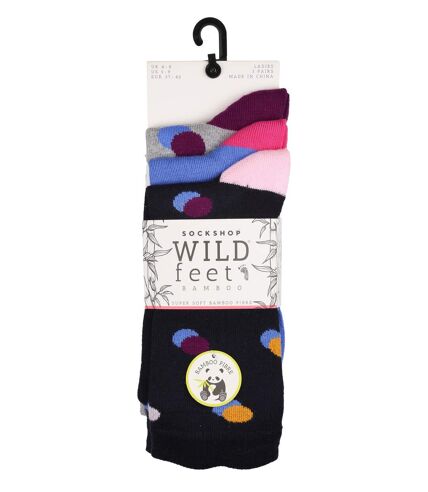 Wild Feet - 3 Pk Ladies Bamboo Socks | Big Spots