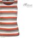 MAYFLOWER DONUT1 — Débardeur taupe / orange femme coton : le confort d'un style casual dynamique-4