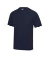 Just Cool Mens Performance Plain T-Shirt (French Navy)