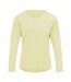 Womens/ladies Serenity Long-sleeved T-shirt Wax Yellow Dare 2B-1