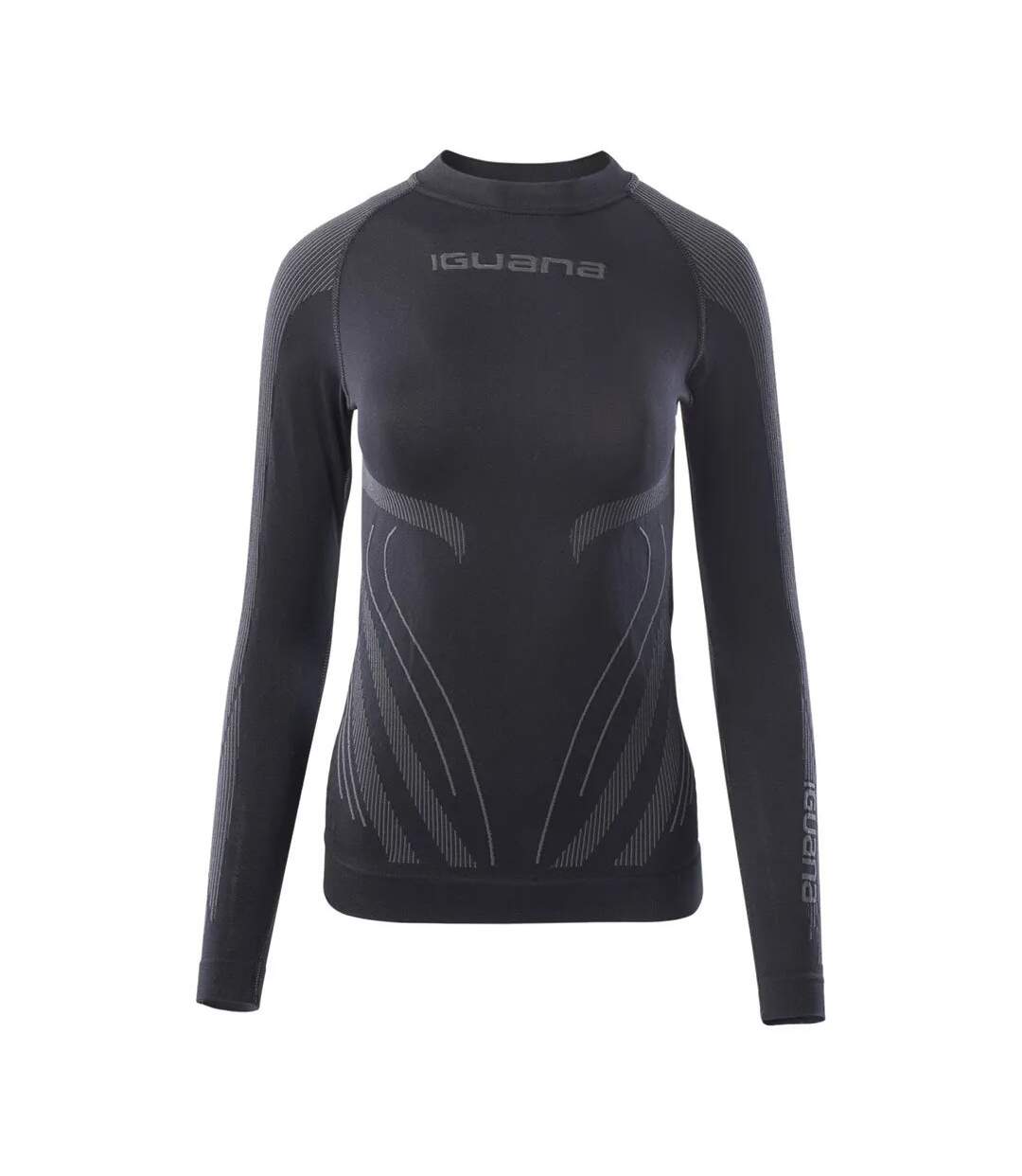 Haut Thermique Gambit Femme Noir Cendre Volcanique Iguana-1