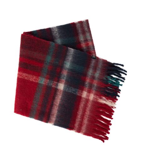 Lewes checked winter scarf one size red Trespass