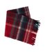 Lewes checked winter scarf one size red Trespass