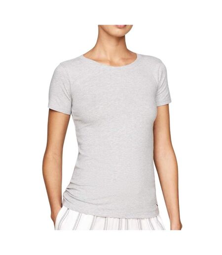 Lot de 2 t-shirts blanc/gris femme tommy hilfiger sky - l