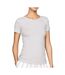 Lot de 2 t-shirts blanc/gris femme tommy hilfiger sky - l-2