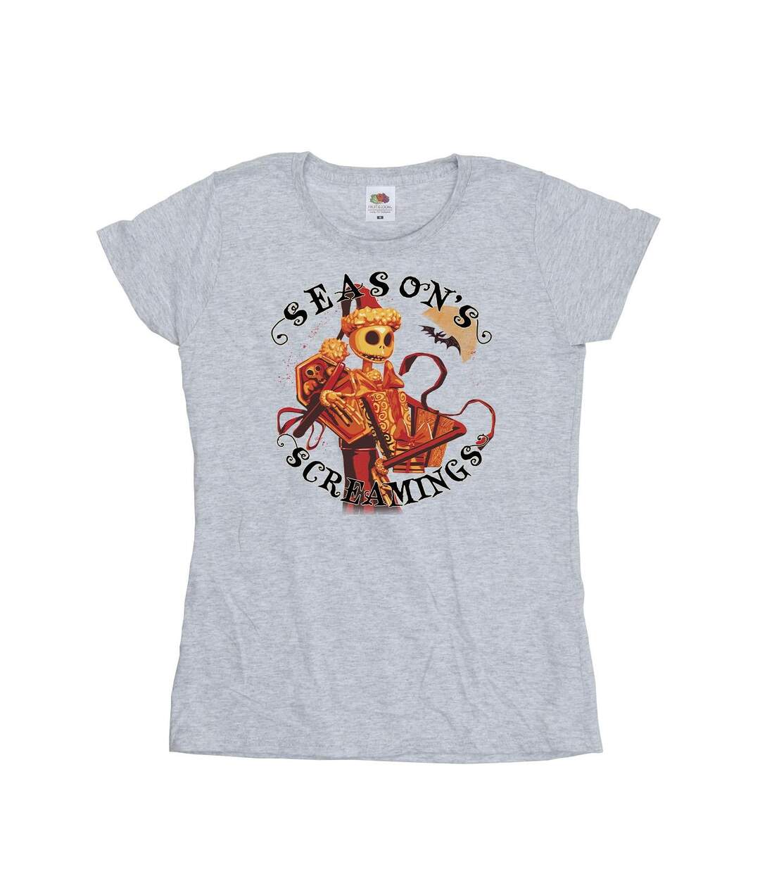 Disney T-shirt en coton Womens/Ladies The Nightmare Before Christmas Seasons Screamings (Gris sportif) - UTBI35778-1