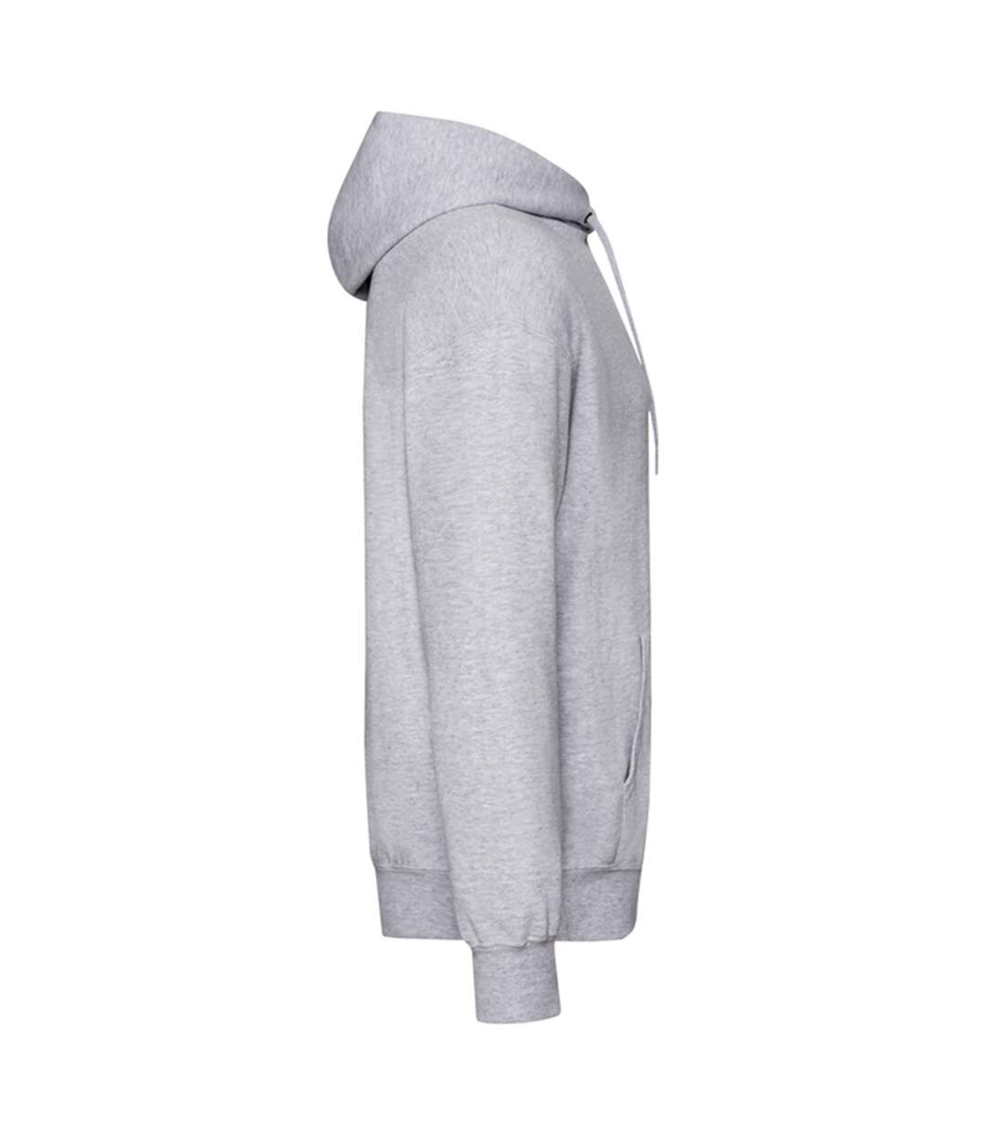 Sweat À Capuche Classic Adulte Gris Chiné Fruit Of The Loom-3