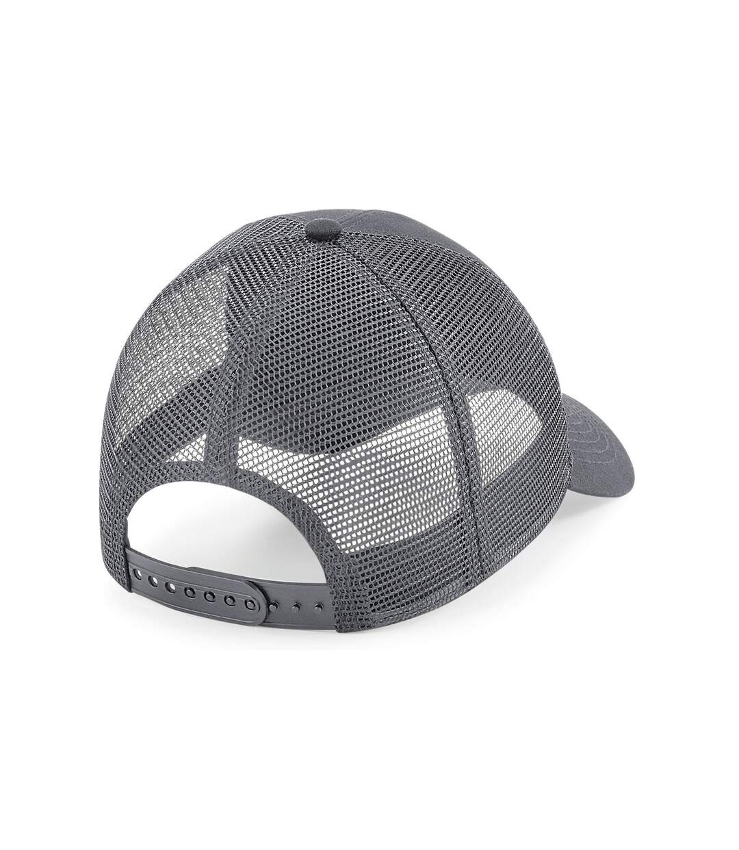 Casquette trucker adulte gris foncé Beechfield-2