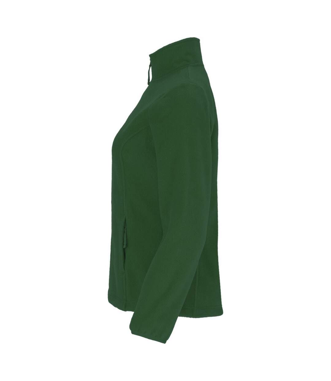 Womens/ladies artic full zip fleece jacket pine green Roly