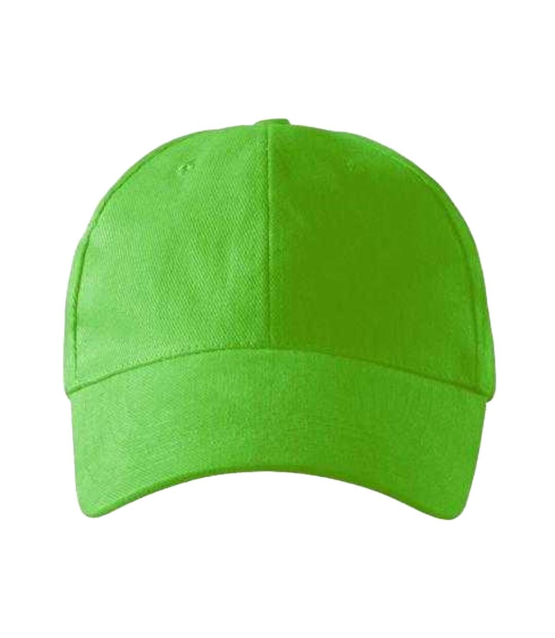 Childrens/kids 6 Panel Baseball Cap Green Malfini-3