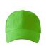 Childrens/kids 6 Panel Baseball Cap Green Malfini-3