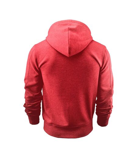 James Harvest Mens Parkwick Hooded Jacket (Red Melange)