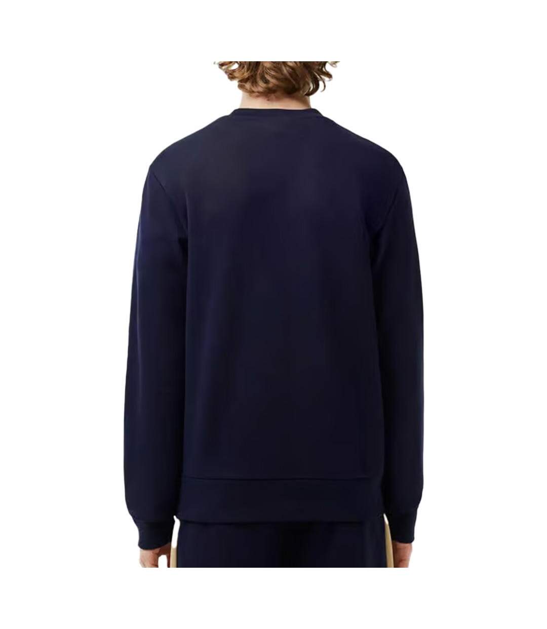 Sweat marine/beige homme lacoste sh1433 - s-2