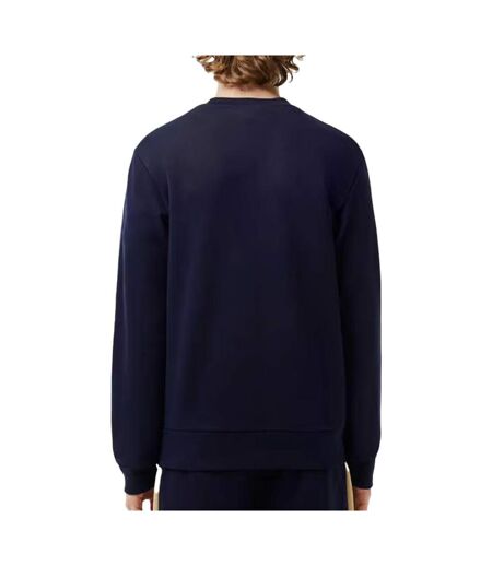 Sweat marine/beige homme lacoste sh1433 - s
