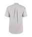 Mens oxford short-sleeved formal shirt silver Kustom Kit