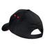 Casquette 100% coton adulte unisexe noir/rouge Beechfield