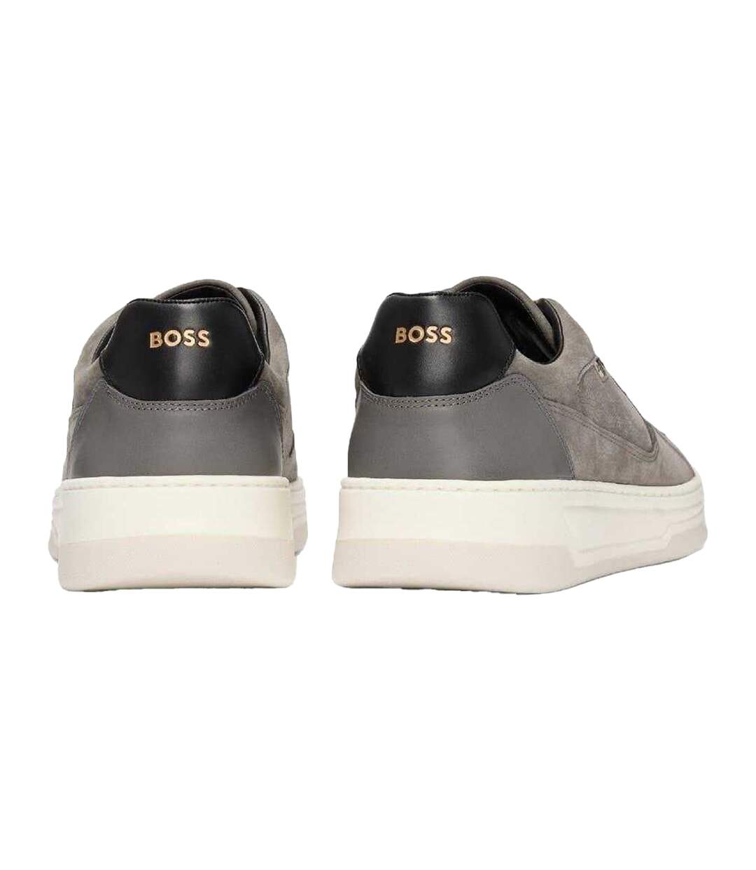 Mens Baltimore Canvas Trainers Medium Grey Boss-2