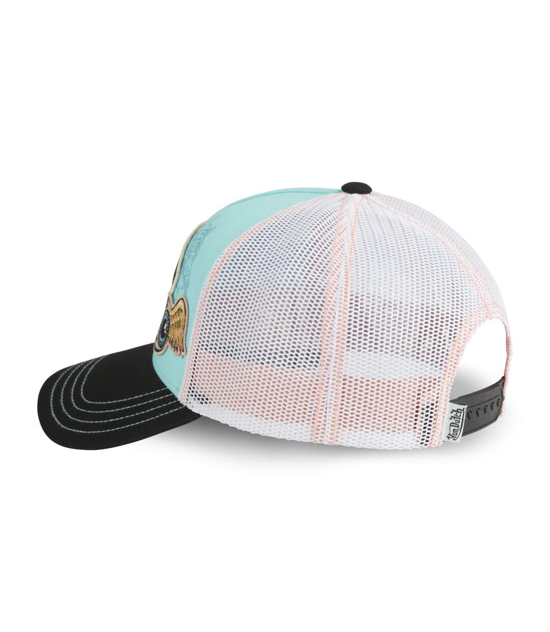 Casquette trucker avec filet en sergé de coton Patches Vondutch-4