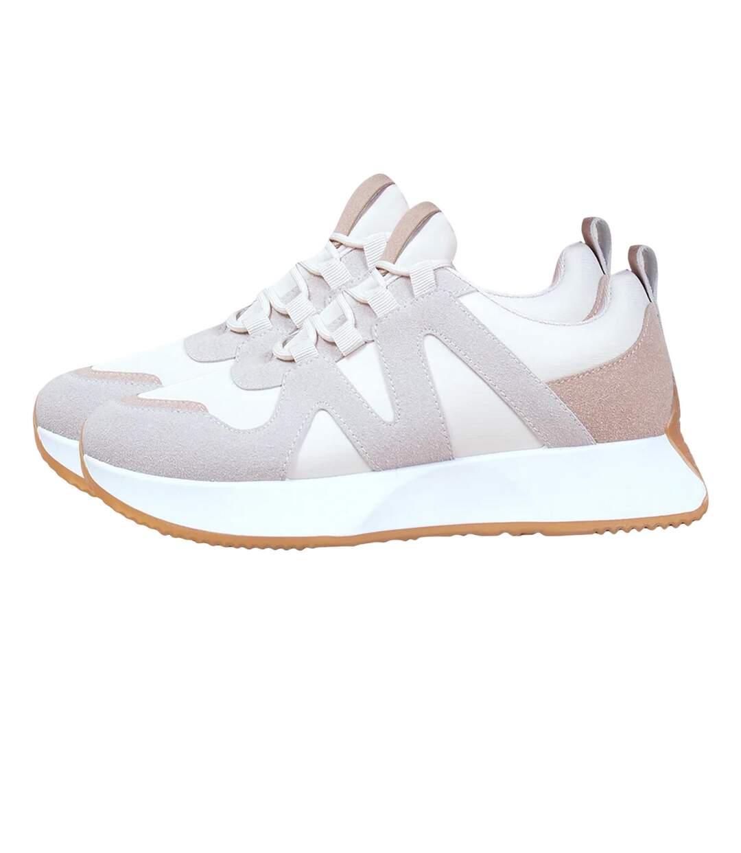 Baskets Course À Pied Femme Beige Where´s That From-2