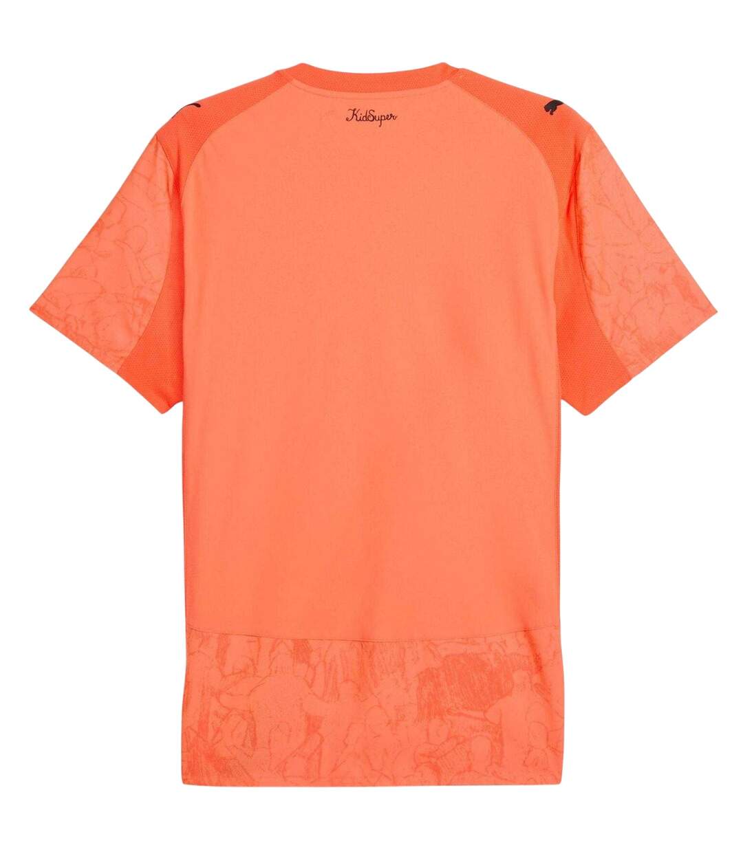 Mens Kidsuper Manchester City Fc Away Shirt Neon Orange Puma-3