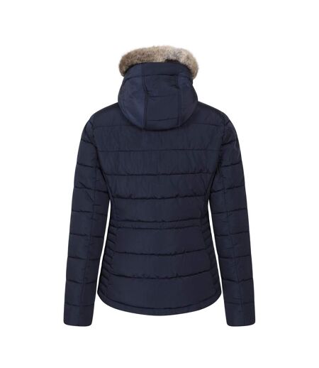 Womens/ladies Comfort Padded Jacket Navy Mountain Warehouse