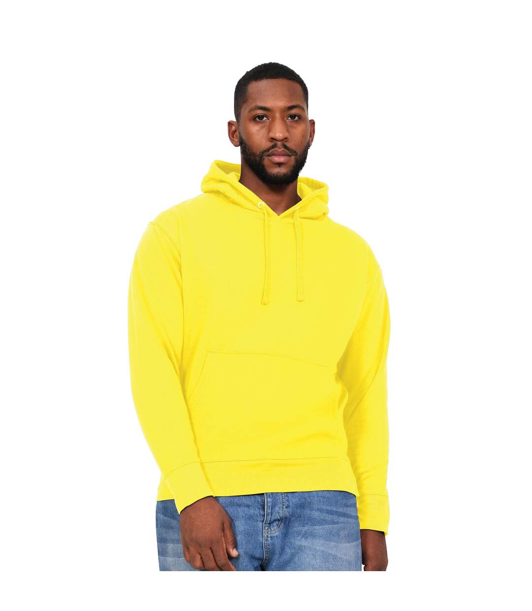 Sweat à capuche homme jaune Casual Classics-1