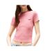 T-Shirt rose femme tommy hilfiger script - l-1