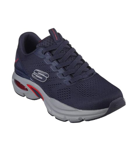 Skechers Mens Ventura Skech-Air Sneakers (Navy/Red) - UTFS10518