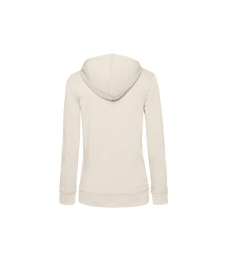 Womens/ladies organic hoodie off white B&C