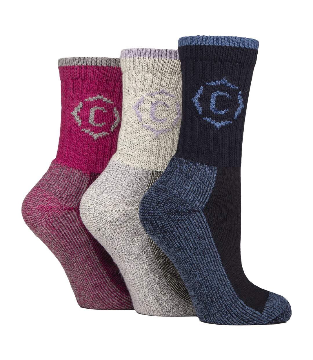 Country Pursuit - 3 Paires de Chaussettes Femme Randonnée Douces et Durables-1
