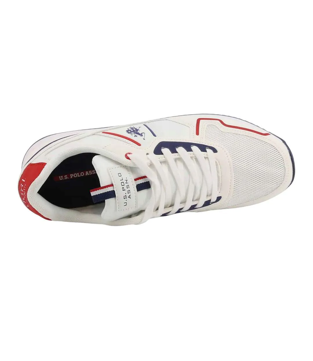 Baskets Motif/style Sportif Homme Blanc US Polo Assn-3