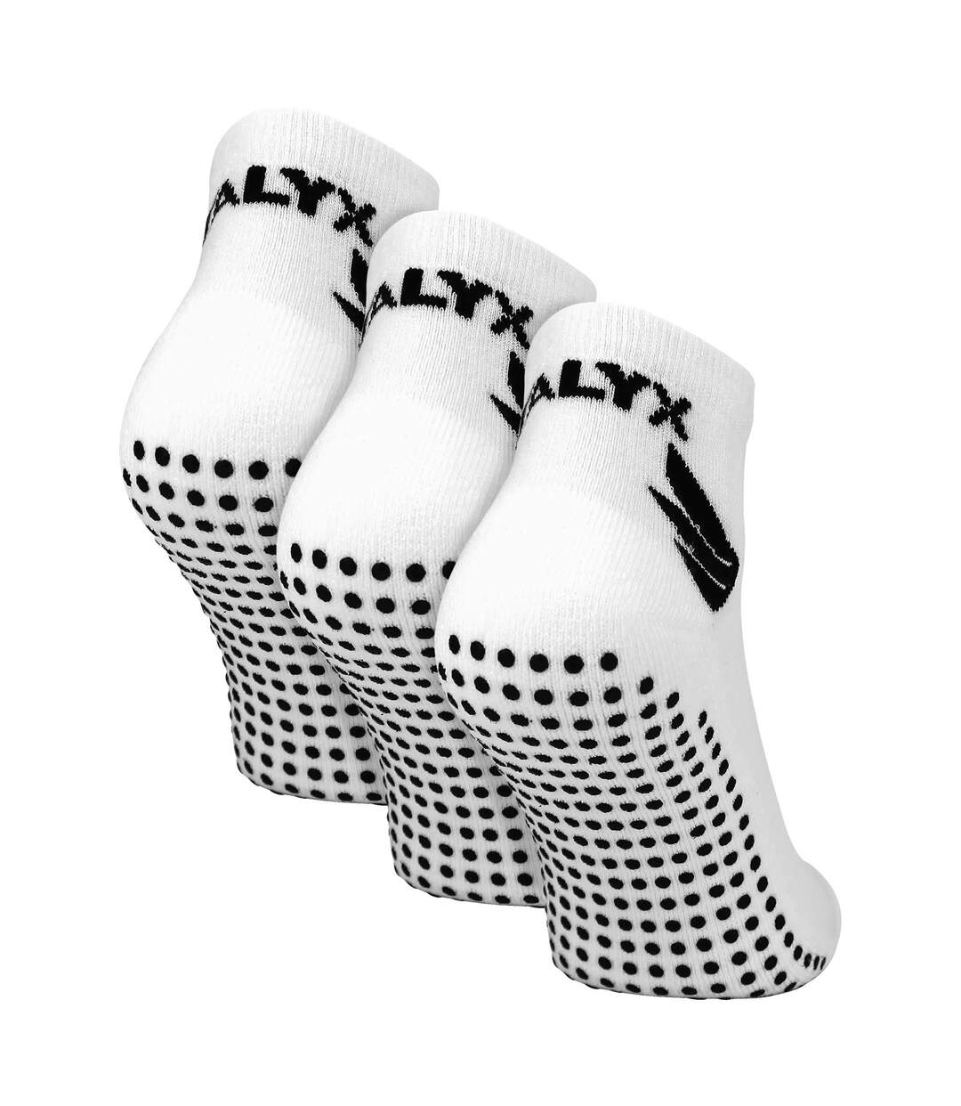 TALYX - Lot de 3 Chaussettes Courtes Homme Bambou Antidérapantes-1