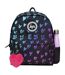 Kids Patterned Hearts Backpack with Adjustable Straps | School Travel Bag-5