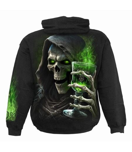Sweat à capuche the green fairy adulte noir Spiral Direct