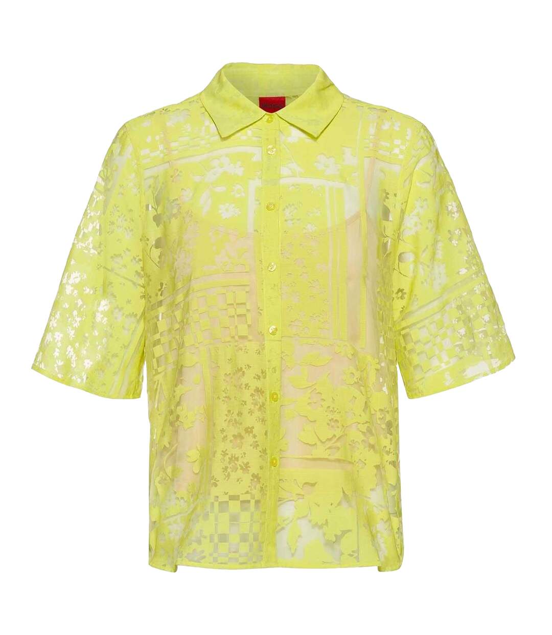 Blouse Erisia Femme Jaune Hugo-1