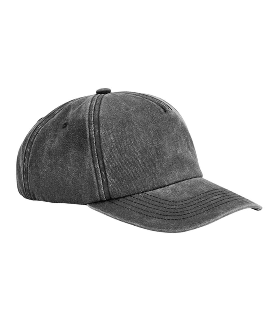 Casquette De Baseball Relaxed Vieux Noir Beechfield-2
